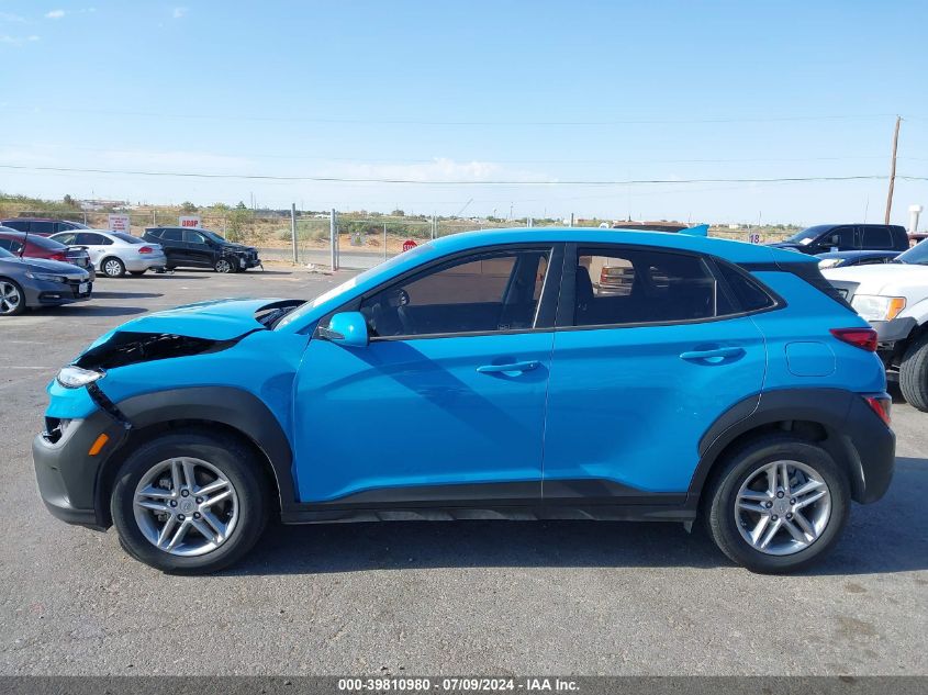 2022 Hyundai Kona Se VIN: KM8K22AB6NU785750 Lot: 39810980