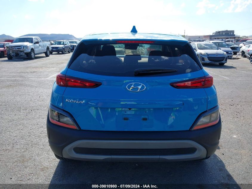 2022 Hyundai Kona Se VIN: KM8K22AB6NU785750 Lot: 39810980