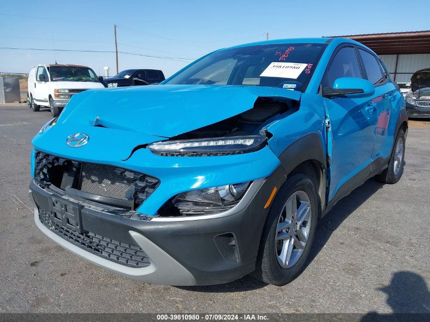 2022 Hyundai Kona Se VIN: KM8K22AB6NU785750 Lot: 39810980