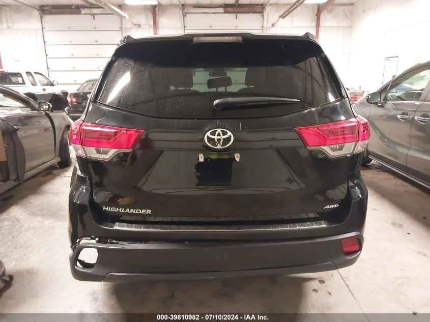 2019 Toyota Highlander Le VIN: 5TDBZRFH4KS729408 Lot: 39810982