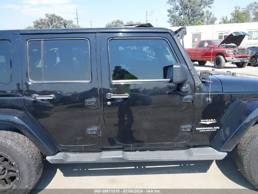 2013 Jeep Wrangler Unlimited Sahara VIN: 1C4HJWEG2DL671232 Lot: 39811010