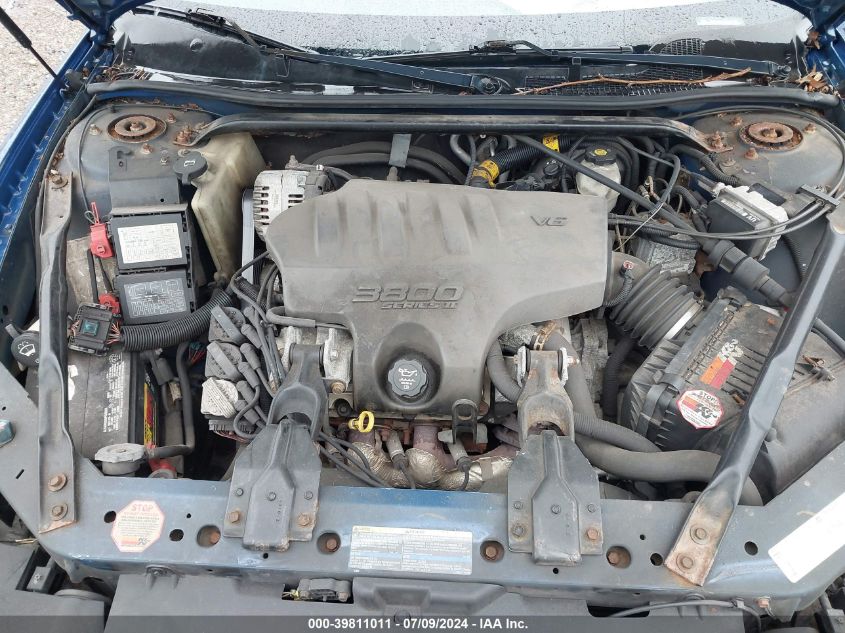 2003 Chevrolet Monte Carlo Ss VIN: 2G1WX15K539302523 Lot: 39811011