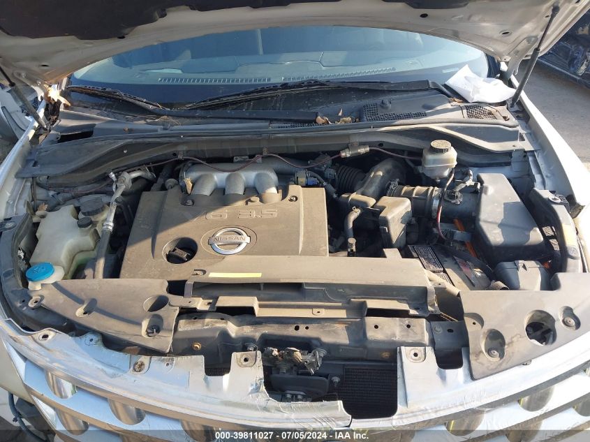 2003 Nissan Murano Se VIN: JN8AZ08T83W114181 Lot: 39811027