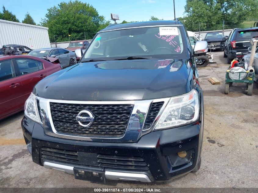 2018 Nissan Armada Sl VIN: JN8AY2ND7J9057804 Lot: 39811074