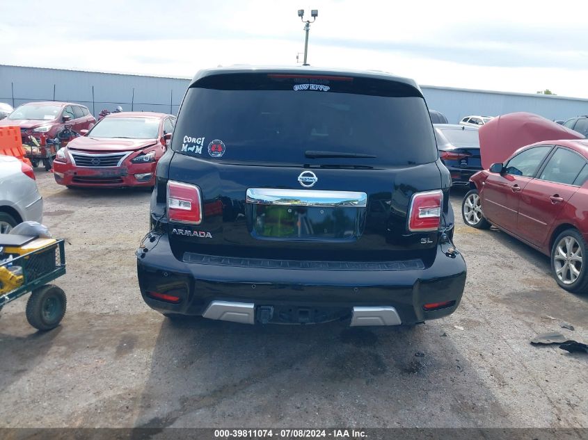 2018 Nissan Armada Sl VIN: JN8AY2ND7J9057804 Lot: 39811074