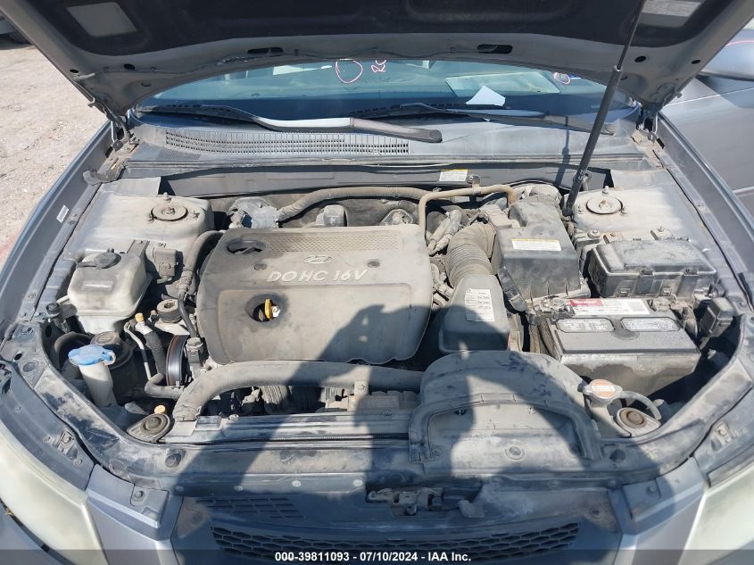 2008 Hyundai Sonata Gls VIN: 5NPET46C08H380705 Lot: 39811093