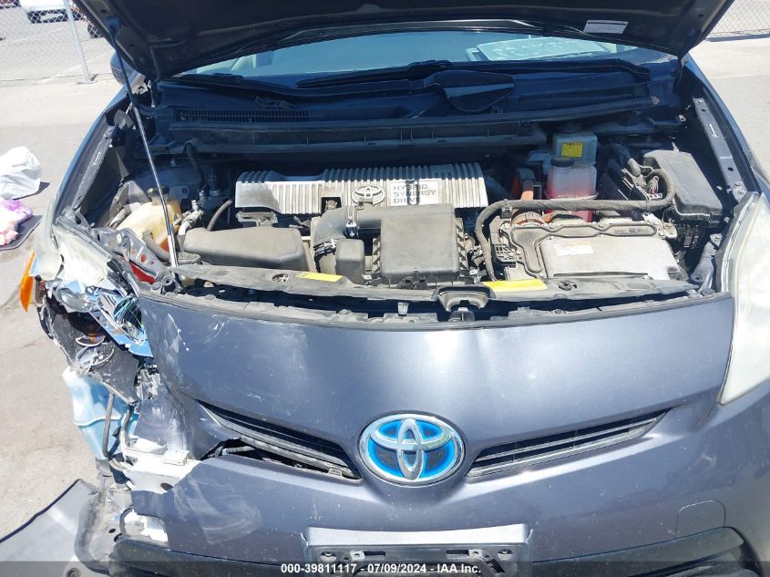 2012 Toyota Prius VIN: JTDKN3DU2C5411268 Lot: 39811117