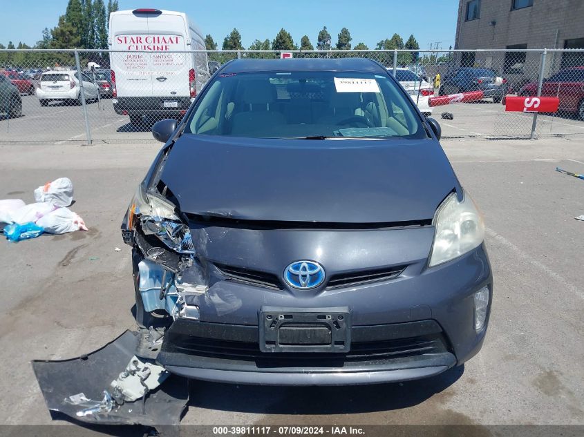 2012 Toyota Prius VIN: JTDKN3DU2C5411268 Lot: 39811117