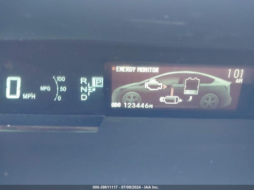 2012 Toyota Prius VIN: JTDKN3DU2C5411268 Lot: 39811117