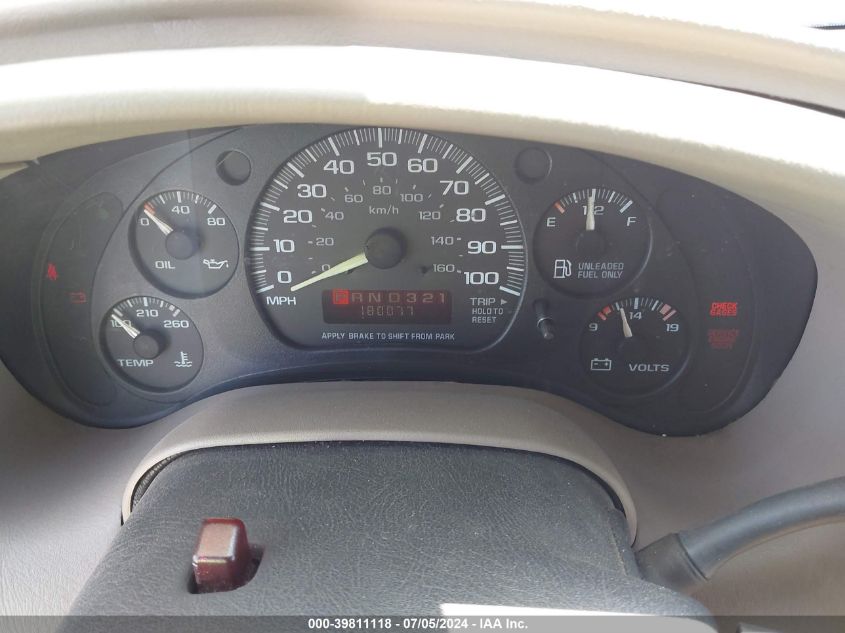 1999 Chevrolet Astro VIN: 1GNDM19W5XB107845 Lot: 39811118