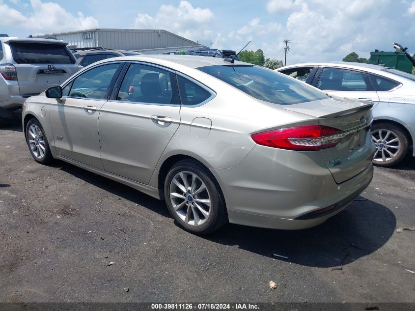 2017 Ford Fusion Energi Titanium VIN: 3FA6P0SU8HR209669 Lot: 39811126