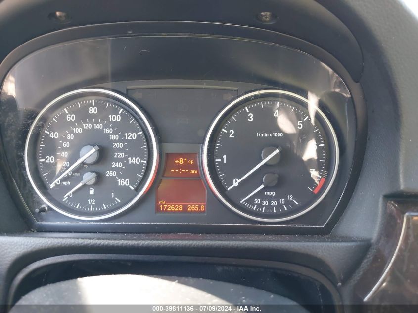 2011 BMW 328I I VIN: WBAPH7G58BNM56591 Lot: 39811136