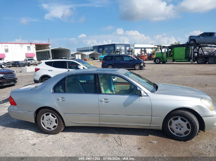 2002 Lexus Ls 430 VIN: JTHBN30F020091031 Lot: 39811202