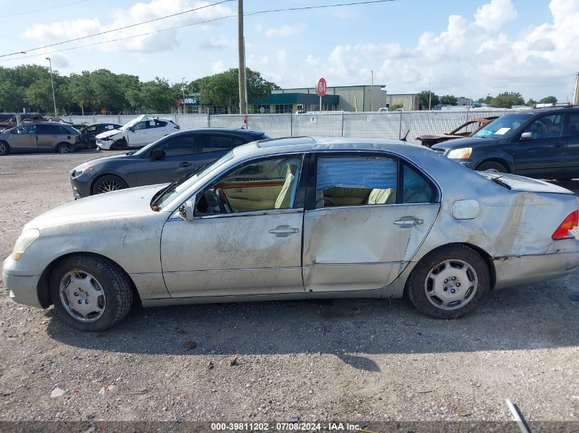 2002 Lexus Ls 430 VIN: JTHBN30F020091031 Lot: 39811202