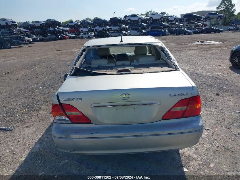 2002 Lexus Ls 430 VIN: JTHBN30F020091031 Lot: 39811202