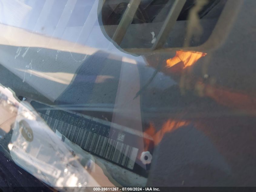 2011 Chevrolet Express 3500 Work Van VIN: 1GCZGTBG6B1151937 Lot: 39811267