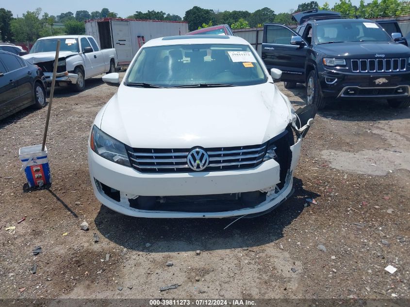 2012 Volkswagen Passat 2.0L Tdi Se VIN: 1VWBN7A34CC093391 Lot: 39811273