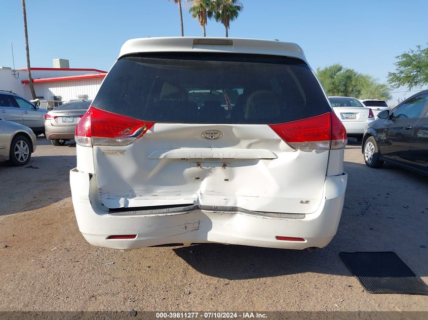 2011 Toyota Sienna Le V6 VIN: 5TDKK3DC2BS014961 Lot: 39811277