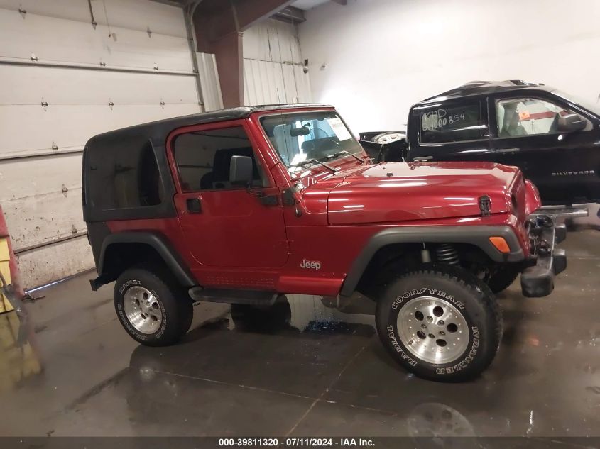 1997 Jeep Wrangler Sahara VIN: 1J4FY49S7VP496020 Lot: 39811320