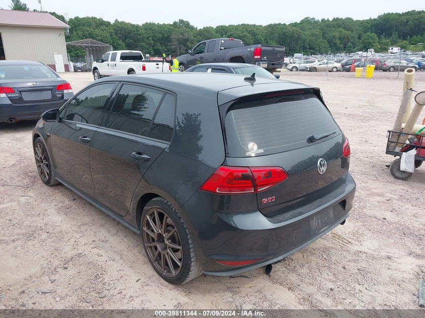 VIN 3VW547AU6HM010199 2017 VOLKSWAGEN GOLF GTI AUTOBAHN 4-DOOR/S 4-DOOR/SE 4-DOOR/SPORT 4-DOOR