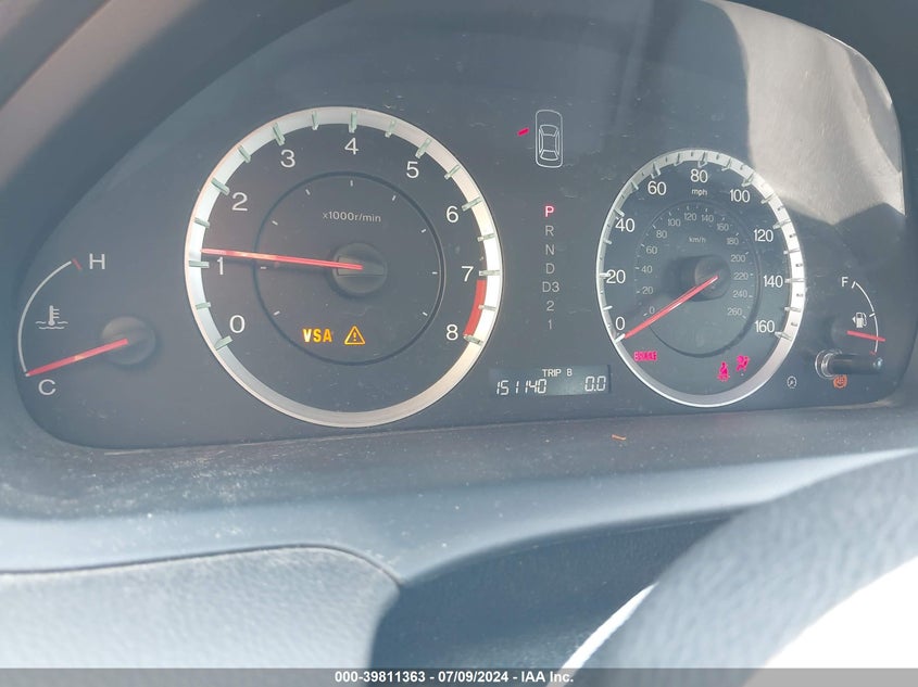 2010 Honda Accord 2.4 Ex VIN: 1HGCP2F77AA126071 Lot: 39811363