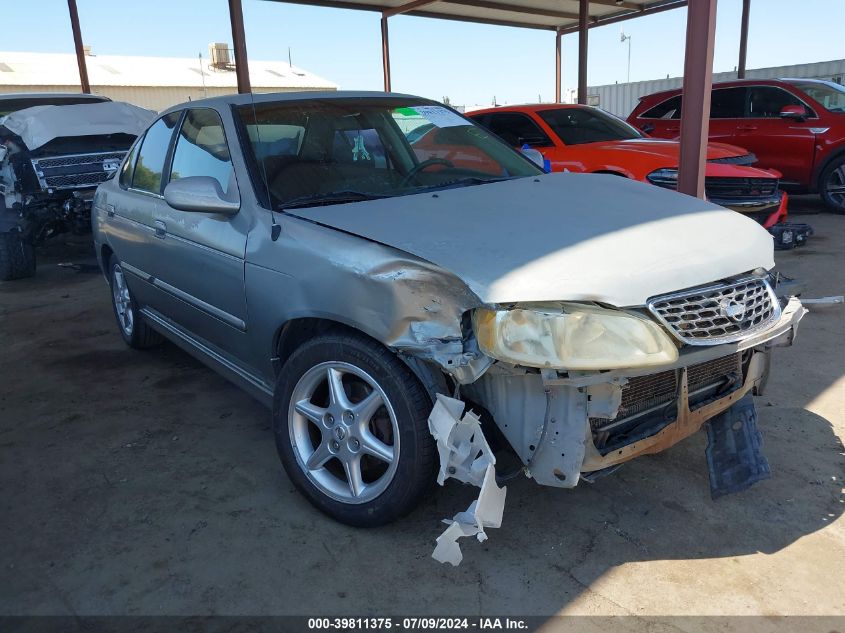 2001 Nissan Sentra Se VIN: 3N1BB51DX1L121255 Lot: 39811375