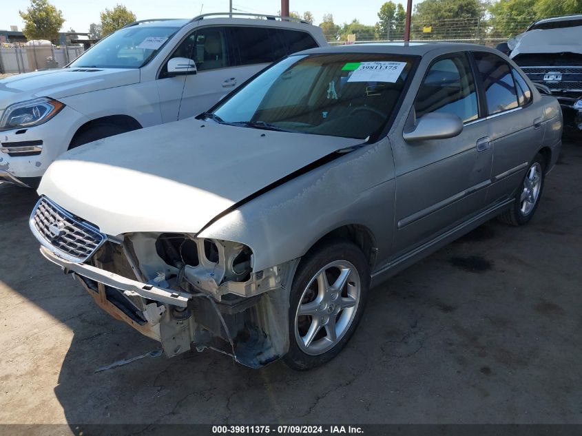 2001 Nissan Sentra Se VIN: 3N1BB51DX1L121255 Lot: 39811375