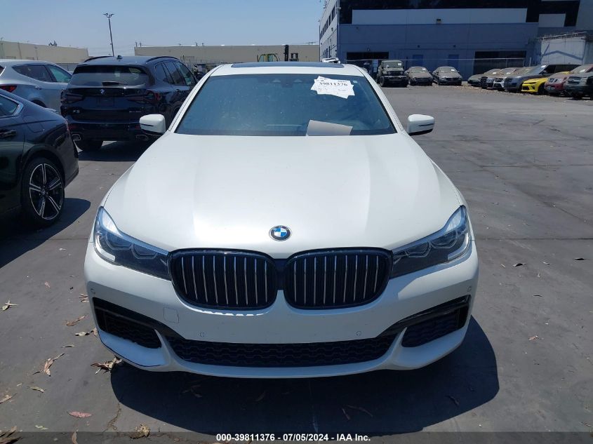 2018 BMW 740I VIN: WBA7E2C51JG742920 Lot: 39811376