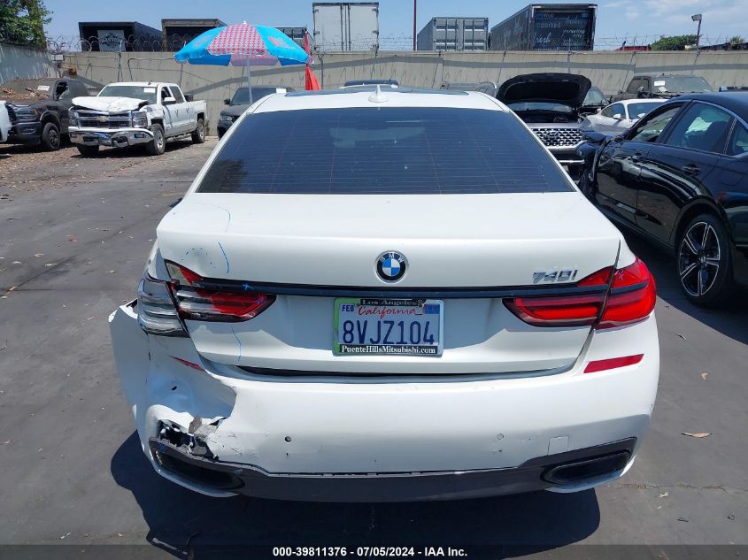 2018 BMW 740I VIN: WBA7E2C51JG742920 Lot: 39811376