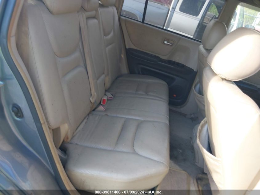 2003 Toyota Highlander Limited V6 VIN: JTEGF21A930072508 Lot: 39811406