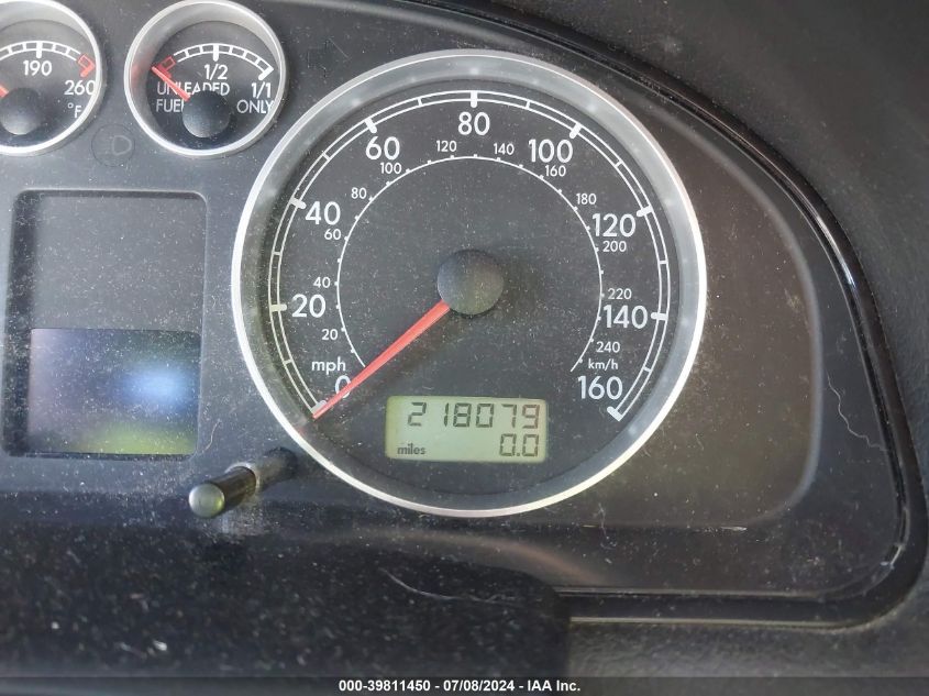 2001 Volkswagen Passat Gls VIN: WVWVD63B01E247503 Lot: 39811450