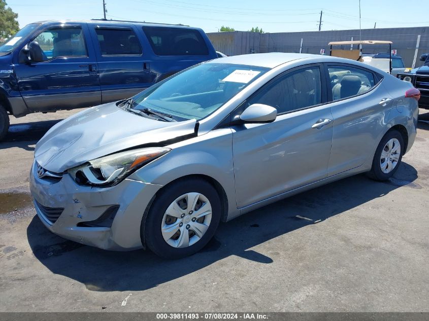 KMHDH4AE2GU542887 2016 HYUNDAI ELANTRA - Image 2