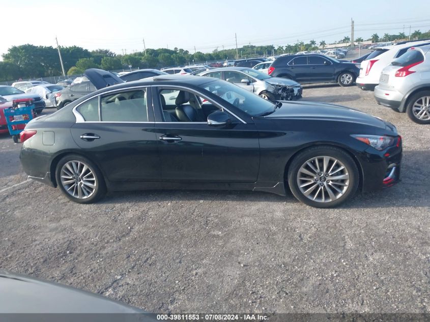 2021 Infiniti Q50 Luxe VIN: JN1EV7BP9MM702751 Lot: 39811553