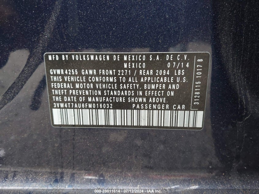 2015 VOLKSWAGEN GOLF GTI 2.0T SE 4-DOOR - 3VW4T7AU6FM016032