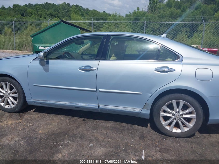 2012 Lexus Es 350 VIN: JTHBK1EGXC2498309 Lot: 39811616