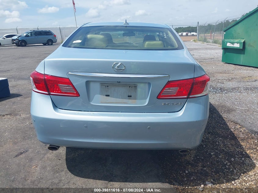 2012 Lexus Es 350 VIN: JTHBK1EGXC2498309 Lot: 39811616