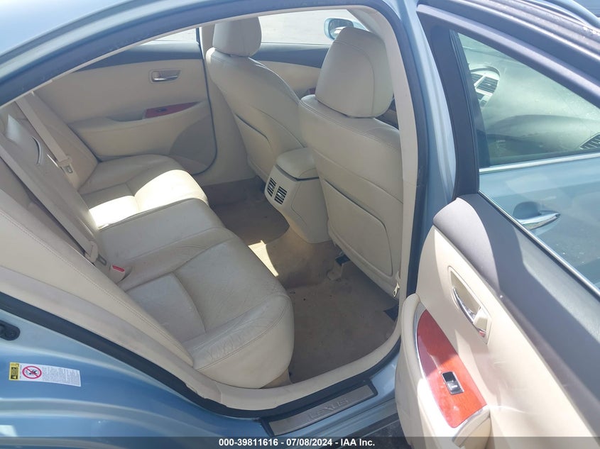 2012 Lexus Es 350 VIN: JTHBK1EGXC2498309 Lot: 39811616