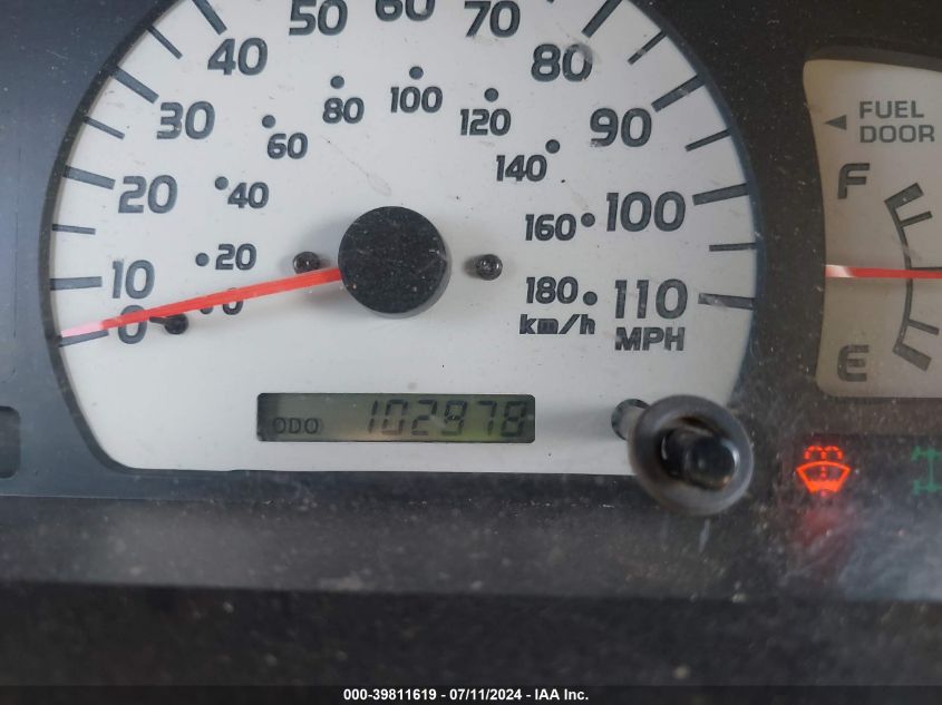 2003 Toyota Tacoma Base V6 VIN: 5TEHN72N63Z272157 Lot: 39811619