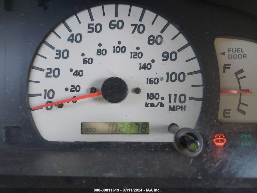 2003 Toyota Tacoma Base V6 VIN: 5TEHN72N63Z272157 Lot: 39811619