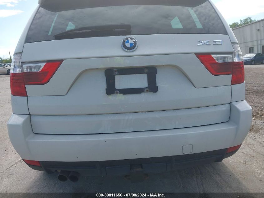 2008 BMW X3 3.0Si VIN: WBXPC93438WJ15129 Lot: 39811656