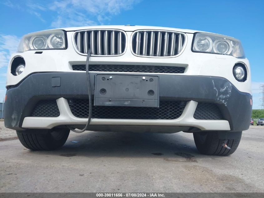 2008 BMW X3 3.0Si VIN: WBXPC93438WJ15129 Lot: 39811656