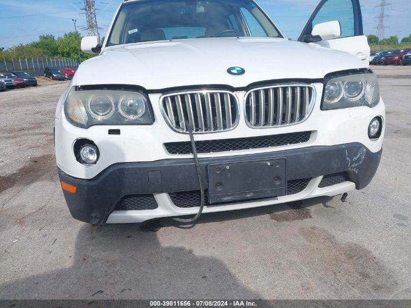 2008 BMW X3 3.0Si VIN: WBXPC93438WJ15129 Lot: 39811656