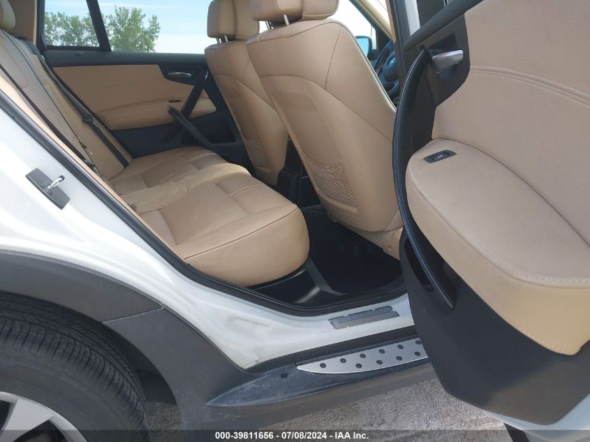 2008 BMW X3 3.0Si VIN: WBXPC93438WJ15129 Lot: 39811656