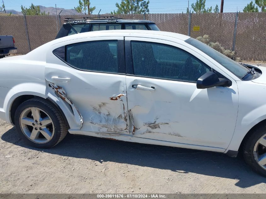2012 Dodge Avenger Se VIN: 1C3CDZAB9CN141067 Lot: 39811676