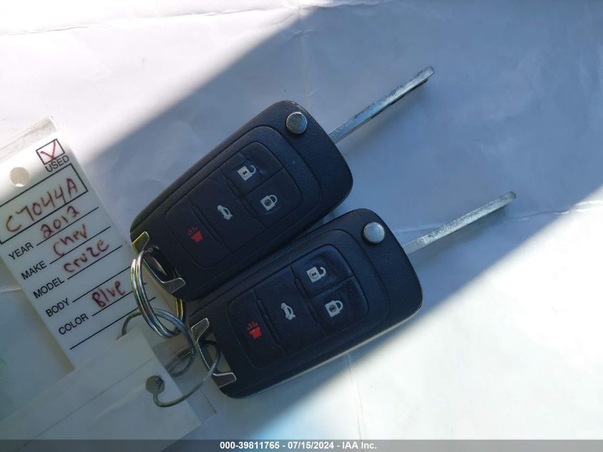 2012 Chevrolet Cruze Ls VIN: 1G1PC5SH1C7164688 Lot: 39811765