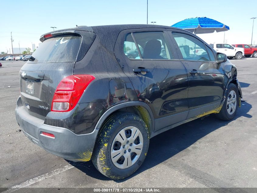 2015 Chevrolet Trax 1Ls VIN: KL7CJKSB9FB097021 Lot: 39811779