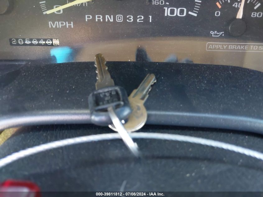 1997 Chevrolet Tahoe Ls VIN: 1GNEK13R3VJ385224 Lot: 39811812