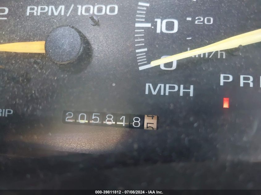 1997 Chevrolet Tahoe Ls VIN: 1GNEK13R3VJ385224 Lot: 39811812