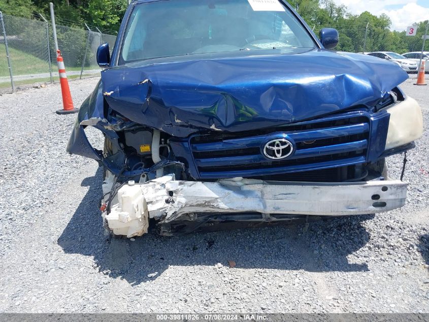 2007 Toyota Highlander Limited V6 VIN: JTEEP21A470206593 Lot: 39811826