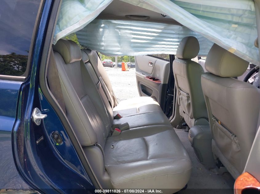 2007 Toyota Highlander Limited V6 VIN: JTEEP21A470206593 Lot: 39811826